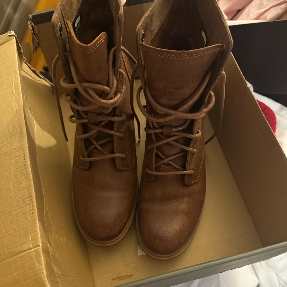 Timberland Brown Heeled Boots